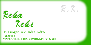 reka keki business card