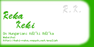 reka keki business card